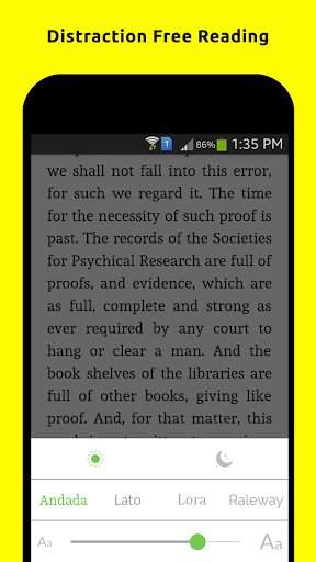 Android application Daisy Miller- A Study screenshort