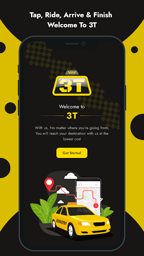 Android application 3T- request a ride screenshort