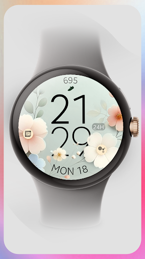 Pastel Blossom Watch Face Screen 3