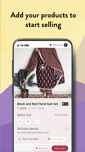 Sell on Vibecity: Seller App Screen 2