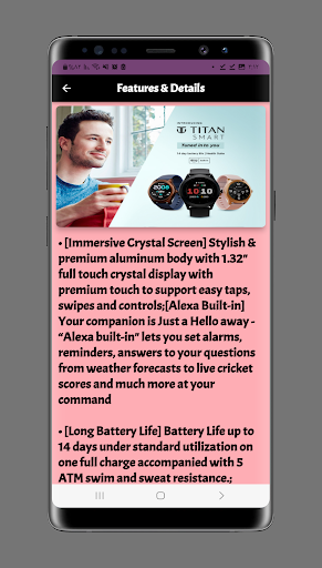 Titan Smart Watch Guide Screen 2