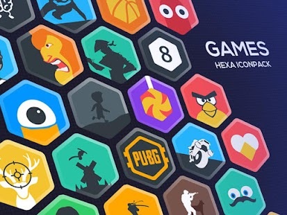 Hexa Icon Pack : Hexagonal Tangkapan layar