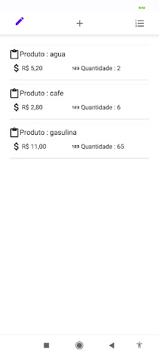 my shopping Screen 3