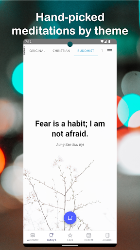 Todays Meditation-Calm Stress Screen 2
