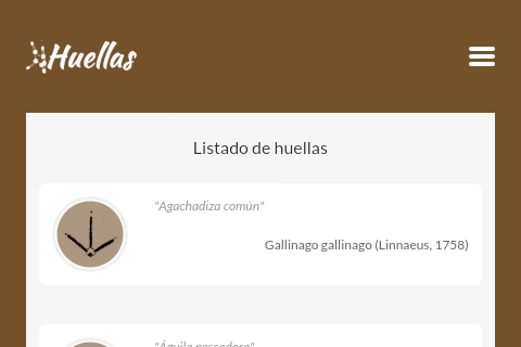 Huellas Screen 3