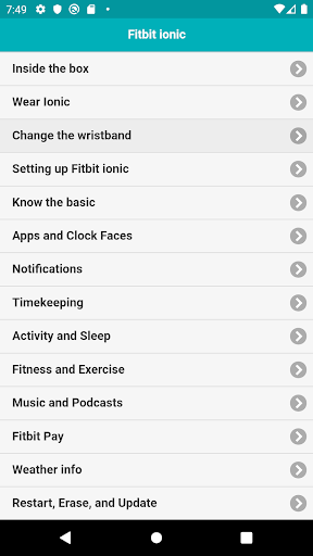 User guide for Fitbit Ionic