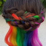 rainbow hair styles icon