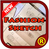 Fashion Flat Sketch New 2017 icon