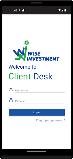 Android application Wise Investment screenshort