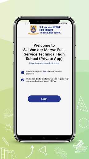 Android application SJ Van Der Merwe screenshort