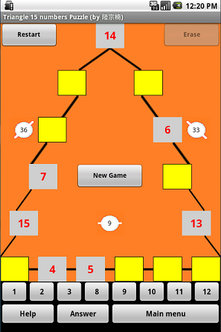 Android application Word triangle 6g puzzle screenshort