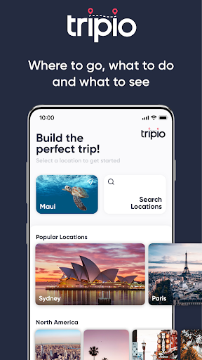 Android application Tripio screenshort