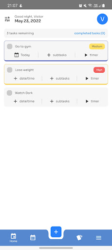 Android application Tasquick screenshort
