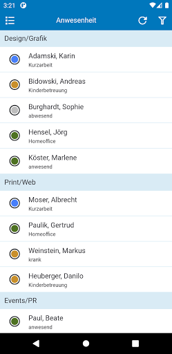 IntraKey – Zeit & Zutritt Screen 3
