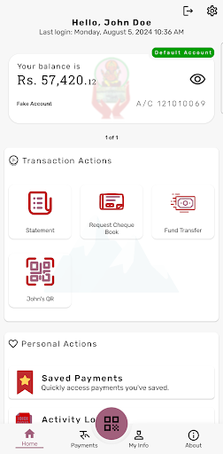 Android application Siddhi Ganesh SmartBanking screenshort