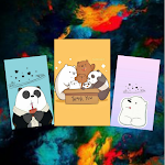 Cover Image of ดาวน์โหลด Cute Bear Cartoon Wallpaper  APK