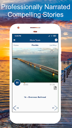 Screenshot of Miami to Key West Audio Guide