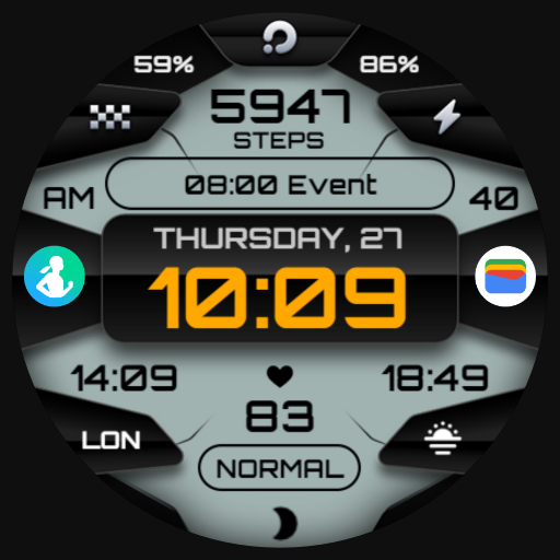 PRADO X164 Digital Watch Face logo