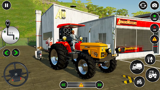 Android application Real Farming Tractor Games 3D screenshort