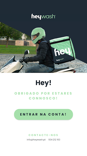 Android application Heywash - Staff screenshort