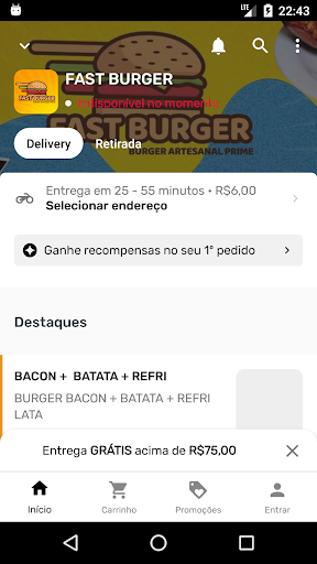 Android application App Fast Burger screenshort
