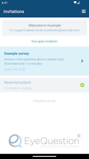 EyeQuestion Screen 2