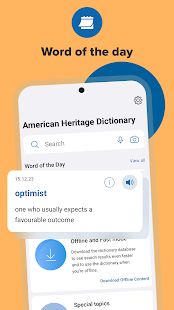 American Heritage Dictionary Captura de pantalla