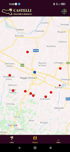 Android application Castelli dell'Emilia screenshort