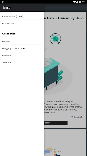 Android application BlackEllis.eu Blog App screenshort