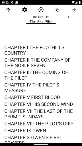 Android application Book, The Sky Pilot screenshort