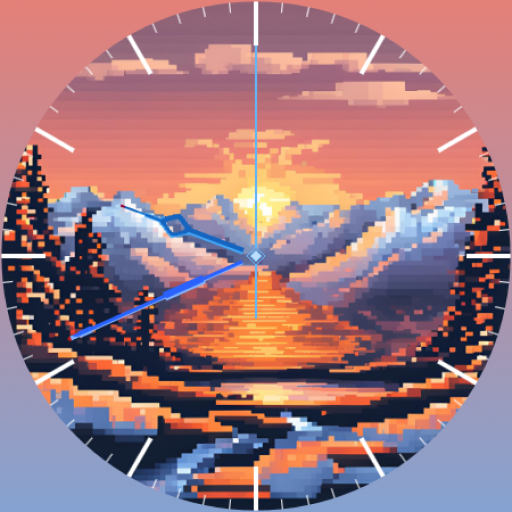 Pixel Snow Watch - Analog Logo