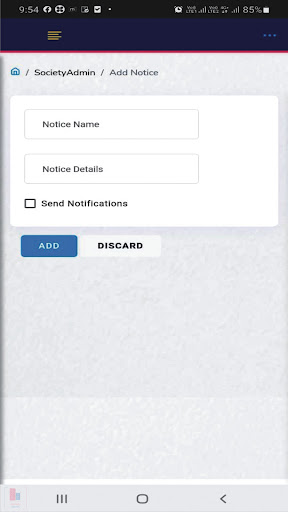 SocietyAlert Screen 2