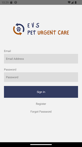 Android application EVS Check-In screenshort