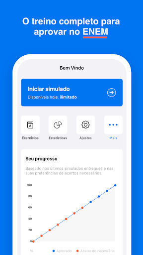 Android application Simulados Enem screenshort