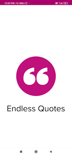 Android application Endless Quotes -Daily Quotes, screenshort
