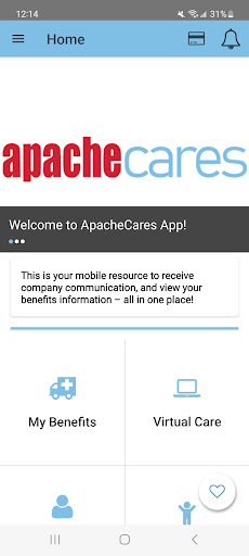 Android application ApacheCares screenshort