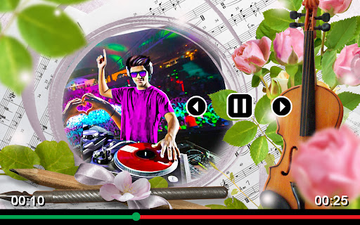 Android application DJ photo video maker with song screenshort