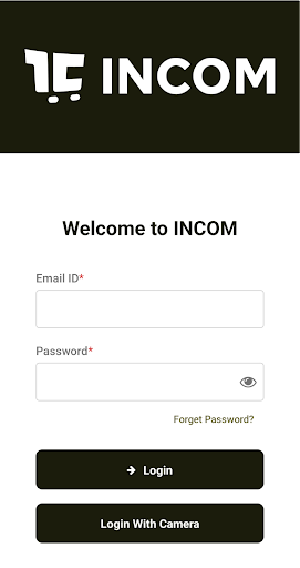 Android application Incom screenshort