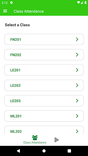 SJI Attendance App Screen 2