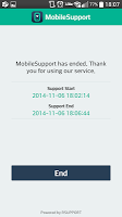 screenshot of MobileSupport for SAMSUNG