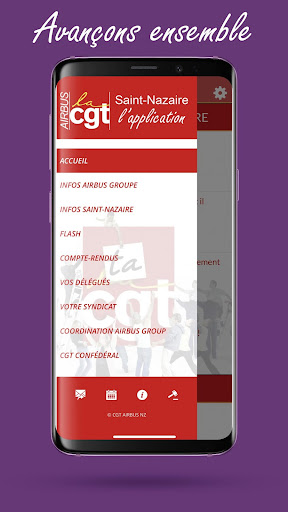 Android application CGT Airbus Saint-Nazaire screenshort