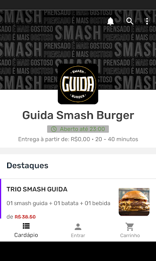 Android application Guida Smash Burguer screenshort