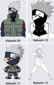 描き方 Kakashi Sensei Animeのおすすめ画像3