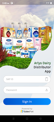 Android application Arlys Distributor App screenshort