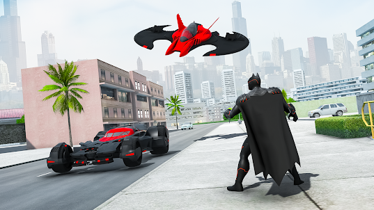 Flying Bat Hero Fighter Game