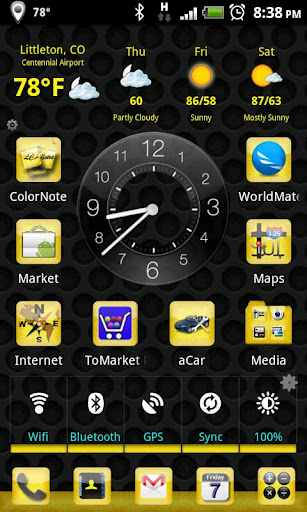 Android application LC Yellow Theme screenshort