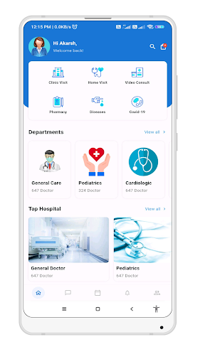 Android application Medi Care screenshort