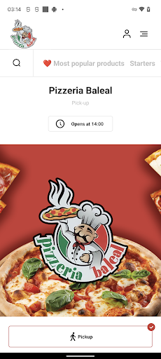 Android application Pizzeria Baleal screenshort