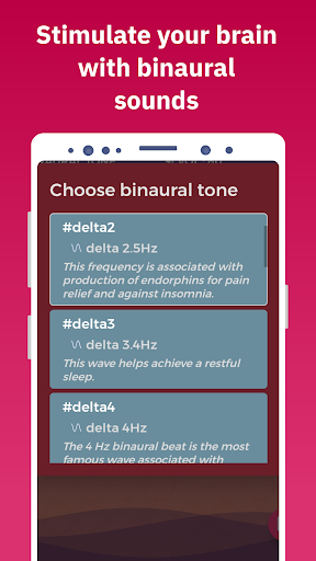 Relaxation Binaural Tones Screen 3