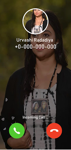 Urvashi Radadiya Video Call Screen 3